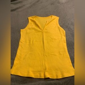 Waffle knit tank tops